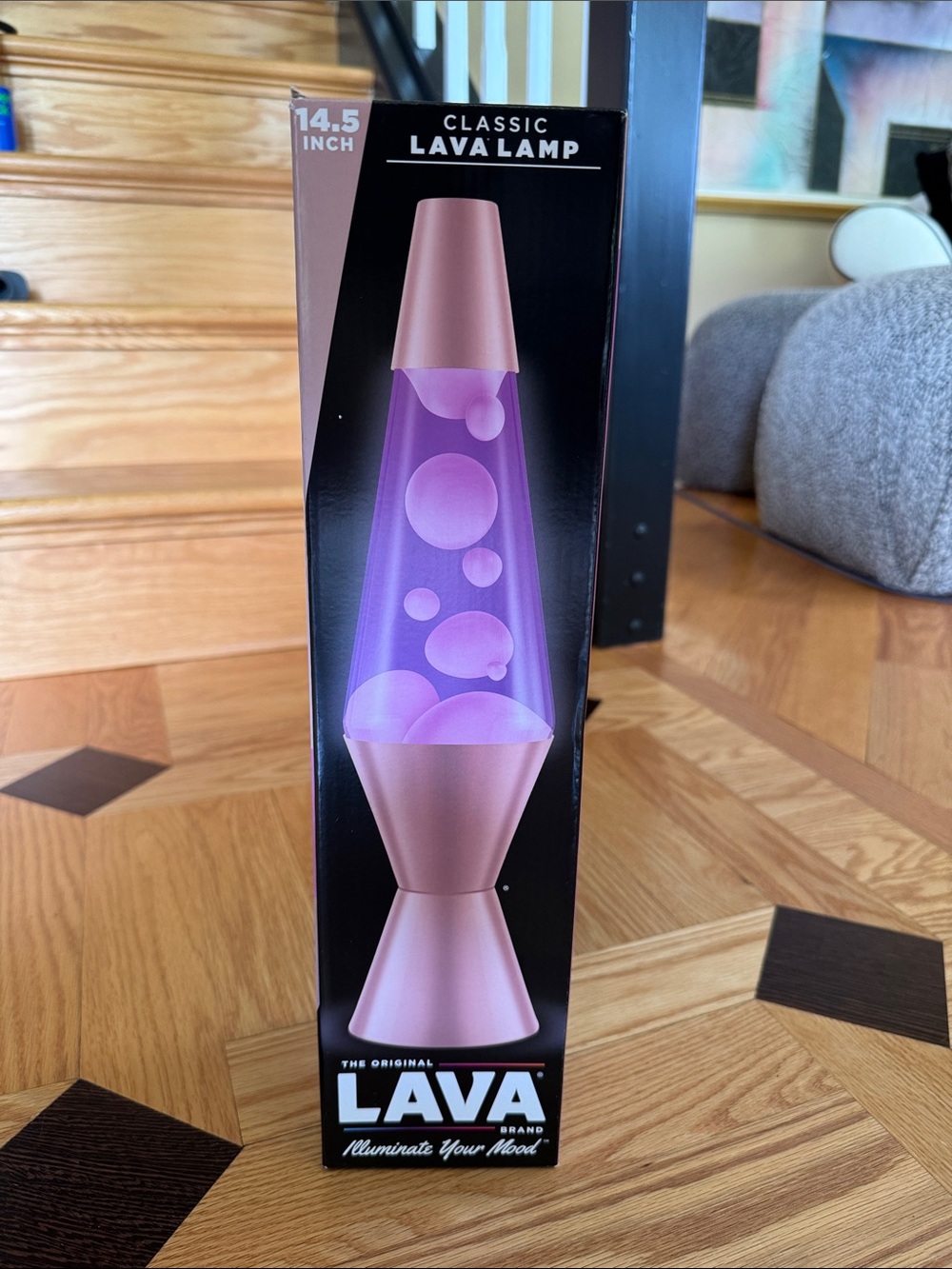 Classic Lava Lamp - Purple Liquid with Rose Gold Base
